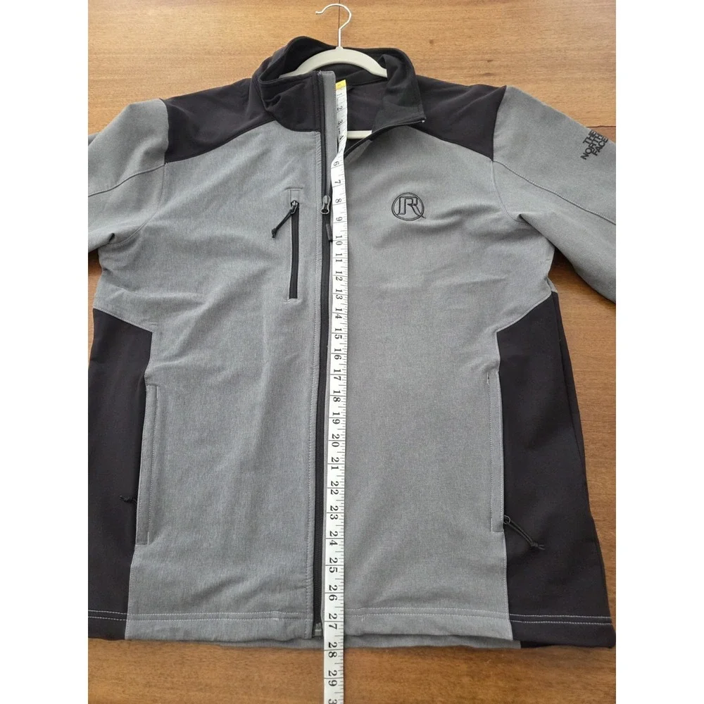 The Northface Windwall Softshell Jacket Men's Large Full Zip Grey Black Colorway